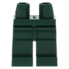 Eredeti, új LEGO láb, sötétzöld (970c00) - egyedi minifigura összeállításához