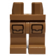 LEGO láb zseb mintával, sötét sárgásbarna (78312)