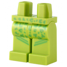 LEGO láb mintával, lime (77774)