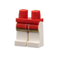 LEGO láb mintával (katona), piros (78251) --- Debrecenben raktáron!