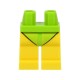 LEGO láb fürdőruha mintával, lime-sárga (98299)