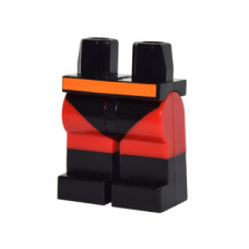 LEGO láb mintával(Mr. Irdatlan), fekete (26300)