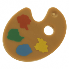 LEGO festő paletta, középsötét testszínű (94469) --- Debrecenben raktáron!