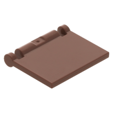 LEGO könyvborító lapja, vörösesbarna (24093)