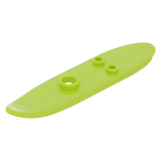 LEGO szörfdeszka hosszú 10×2, lime (6075)
