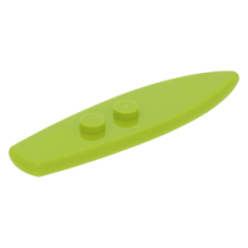 LEGO szörfdeszka két bütyökkel, lime (90397)