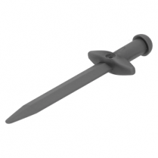 LEGO hosszú kard, matt ezüst (18031)  --- Debrecenben raktáron!