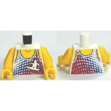 LEGO felsőtest szörfös póló mintával, fehér (76382) --- Debrecenben raktáron!