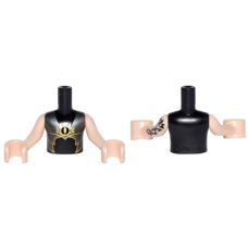 LEGO Elves férfi felsőtest (Kobold király), fekete (11408)