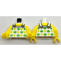 LEGO felsőtest alma mintás ruha mintával, fehér (76382)