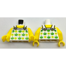 LEGO felsőtest alma mintás ruha mintával, fehér (76382)