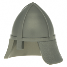 Eredeti, új LEGO katona sisak (Castle), matt ezüst (3844) - stílusos fejfedő a minifiguráknak