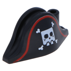 LEGO kalózsisak csontvázfej mintával (Pirates), fekete (74900)