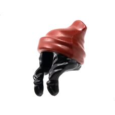 LEGO női haj sapkával, fekete-sötétpiros (52686)
