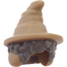LEGO varázslókalap hajjal, sötét sárgásbarna-sötétszürke (68515)