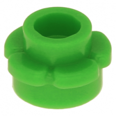 LEGO virág alakú lapos elem kerek 1x1 (5 szirommal), világos zöld (24866) --- Debrecenben raktáron!