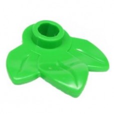 LEGO lapos kerek 1×1 3db levéllel, világoszöld (32607)  --- Debrecenben raktáron!