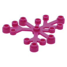 LEGO falevelek lomb 6×5, bíborvörös (2417)