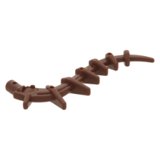 LEGO növényszár tüskés, vörösesbarna (55236) 
