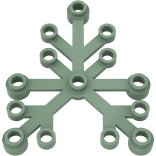 LEGO falevelek lomb 6×5, homokzöld (2417)
