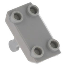 LEGO lapos elem 2×3 fogantyúval és 4 bütyökkel (pajzsalap), világosszürke (30166)