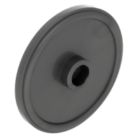 LEGO kerek pajzs minta nélkül, matt ezüst (91884)