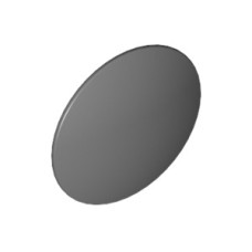 LEGO kerek pajzs minta nélkül, sötétszürke (75902)