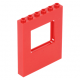 LEGO fal elem 1×6×6 ablakkal, piros (15627)