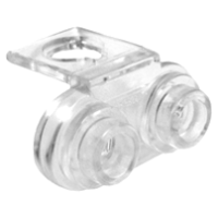 LEGO nyakba tehető fordító elem 2 bütyökkel, átlátszó (18986)