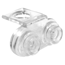 Eredeti, új LEGO nyakba tehető fordító elem 2 bütyökkel, átlátszó (18986) - viselhető kiegészítő a minifigurákhoz