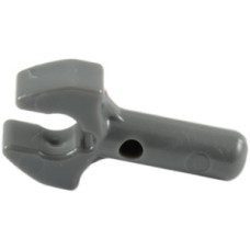 LEGO 1 hosszú rúd klippel (mechanikus fogó), sötétszürke (48729)