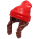 LEGO női haj sapkával, vörösesbarna-piros (52686)