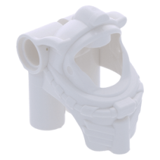 Eredeti, új LEGO sisak oxigéntartállyal (búvár/űrhajós), fehér (87754) - stílusos fejfedő a minifiguráknak