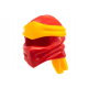 LEGO sisak Ninja kendő, piros-világos narancssárga (40925)