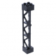 LEGO oszlop/tartóelem rácsos torony 2×2×10, fekete (95347)