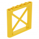 LEGO oszlop/tartóelem 1×6×5 átlós merevítővel, sárga (64448)