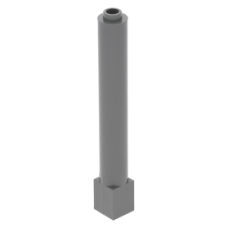 LEGO oszlop 1×1×6, sötétszürke (43888)