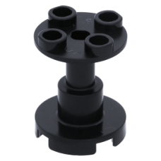 LEGO oszlop/tartóelem 2×2×2, fekete (3940)