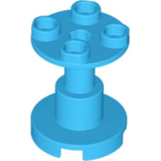 LEGO oszlop/tartóelem 2×2×2, sötét azúrkék (3940)