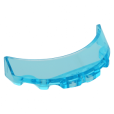 LEGO szélvédő 3 x 6 x 1 ívelt , átlátszó világoskék (62360) --- Debrecenben raktáron!