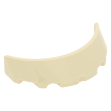 LEGO szélvédő 3 x 6 x 1 ívelt , sárgásbarna (62360)