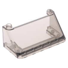 LEGO szélvédő 3x6x2, átlátszó fekete (92583)