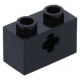 LEGO technic kocka tengely lyukkal 1 × 2, fekete (32064)