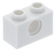 LEGO technic kocka lyukkal 1 × 2, fehér (3700)