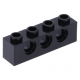 LEGO technic kocka lyukakkal 1 × 4, fekete (3701)