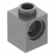 LEGO technic kocka lyukkal 1 × 1, sötétszürke (6541)