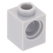 LEGO technic kocka lyukkal 1 × 1, világosszürke (6541) --- Debrecenben raktáron!