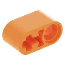 LEGO technic emelőkar 1 × 2 pin- és tengely-csatlakozóval, narancssárga (60483)