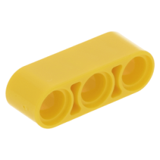 LEGO technic emelőkar 1 × 3, sárga (32523)