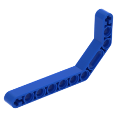 LEGO technic emelőkar 1×11.5 duplán hajlítva 45°-ban, kék (32009)